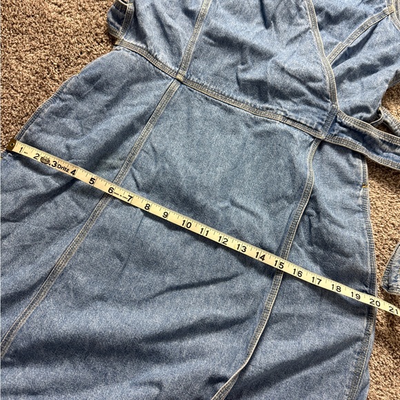 LIZ WEAR Size 12 100% Cotton Denim Dress - Picture 8 of 8